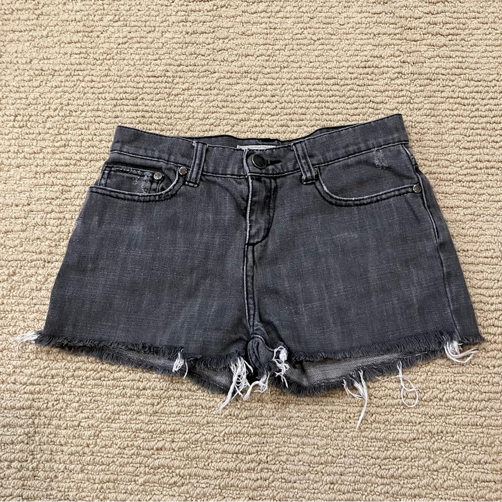 Joe’s Jean Girl 5 Pockets Denim Shorts Grey 12